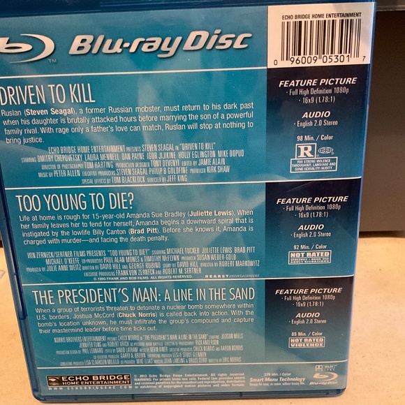 Blu Ray Disc - Action Triple Feature. V43 - Picture 2 of 3